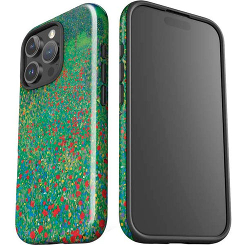 Poppy Field by Gustav Klimt iPhone 16 Pro Impact Case